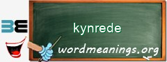 WordMeaning blackboard for kynrede